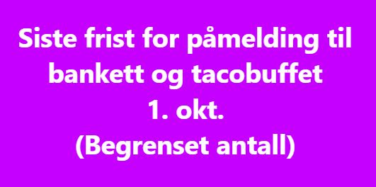 Fist for Banket og Tacobuffet